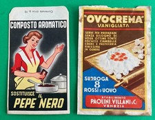 2 BUSTINE PRODOTTI CULINARI - Vintage