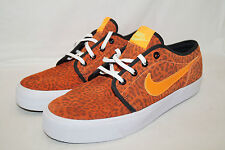 Nike TOKI LOW pelle bassa taglia 42,5 UK 8 arancione 599452-810 CAMPIONI stampa animalier