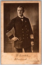 Antique Postcard Admiral