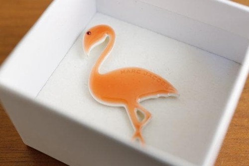 Spilla fenicottero marc jacobs - spilla,