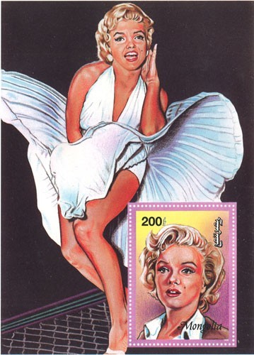 Mongolia 1995 marilyn monroe - mongolia,