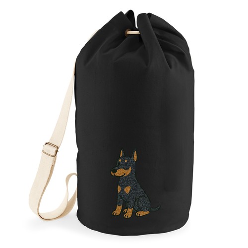Sacco mare dobermann fumetto - mare,