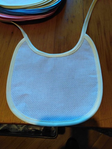 16ct aida baby bib - baby, sending