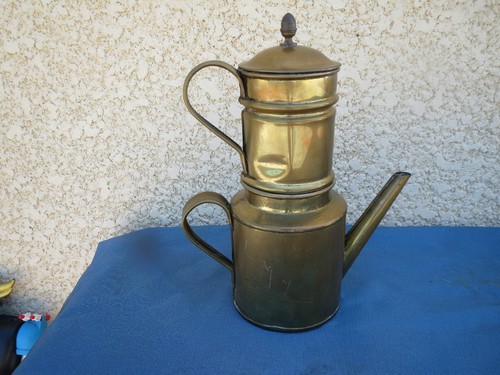 Antica caffettiera ottone - antica,