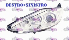 COPPIA FARI FANALE PROIETTORE DX+SX H7-H1 PARAB CROMATA C/MOT EL FORD FIESTA 09>