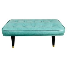 Panca trapuntata turchese