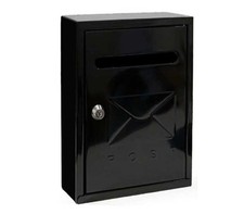 Cassetta postale nera - , buca