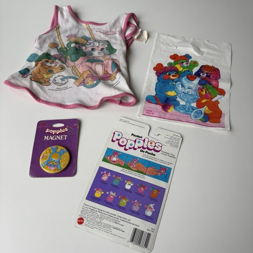 Vintage popples lot magnet - popples,