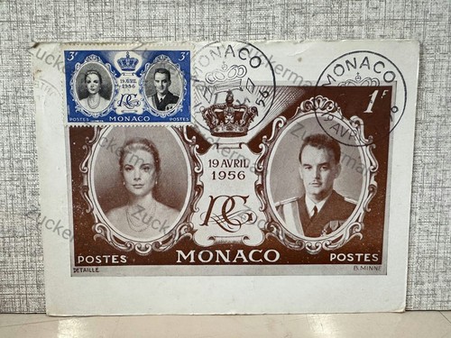 Cartolina monaco avril 1956 - cartolina,