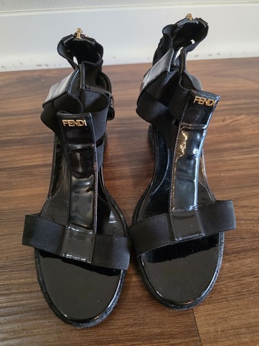Fendi sandalo donna pelle - , nero