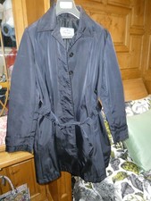 Cappotto Prada blu navy Rain Mac taglia 42 - condizioni TLC circa UK 10/12