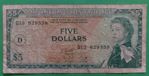1965 east caribbean dollari - caribbean, 5