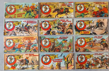  TEX striscia quarta 4 serie completa 1/24 originale 1952 ED. AUDACE  OTTIMO +