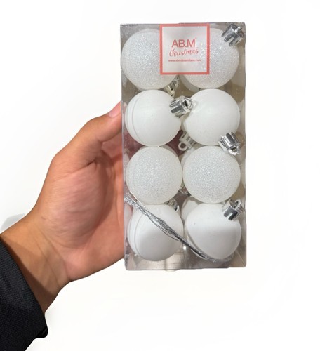 Palline natale bianche e - di,
