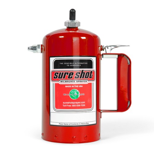 1qt steel sprayer - 1qt, red