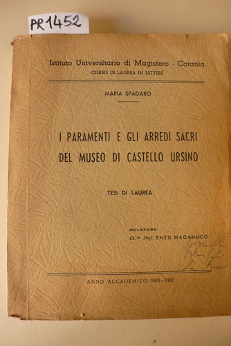 Paramenti gli arredi - i,