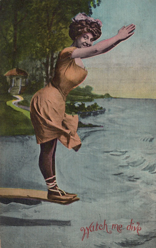 Watch dive woman diving - me, on
