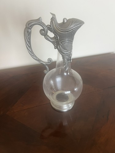 Caraffa vetro metallo in - in,