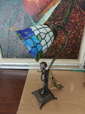 Lampada stile Tiffany Putto