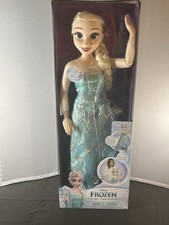 Disney Frozen Ghiaccio e Neve 32” Canto Playdate Elsa Bambola Luci Suoni Lascia andare