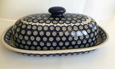 Ceramica  Boleslawiec dipinta a mano porta arrosto