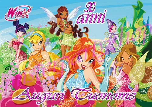 Cialda ostia per torte winx - ostia,