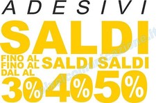 9 ADESIVI SCRITTE SALDI