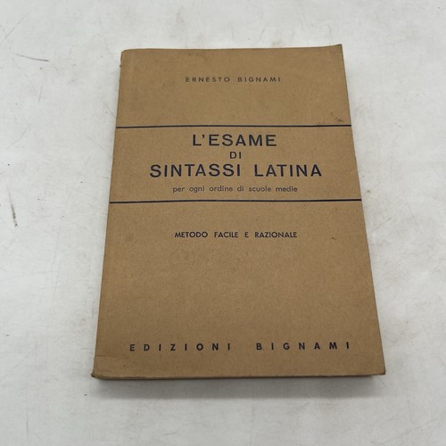 Ernesto bignami esame - bignami, di