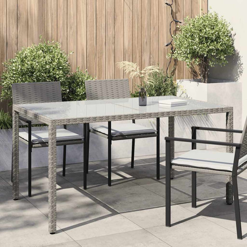 Garden table grey and - grey, white