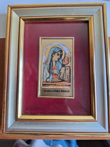 Cornicetta con madonna virgo - cornicetta,