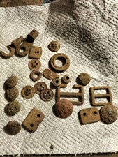 Buffetteria Ww2 Bottoni Fibbie Inglesi Scavo