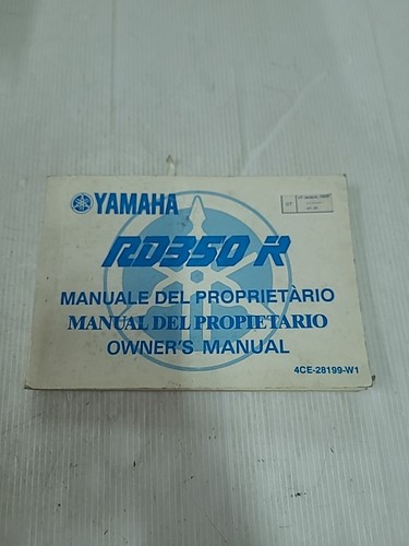 Yamaha 350 owner - owner's, manual