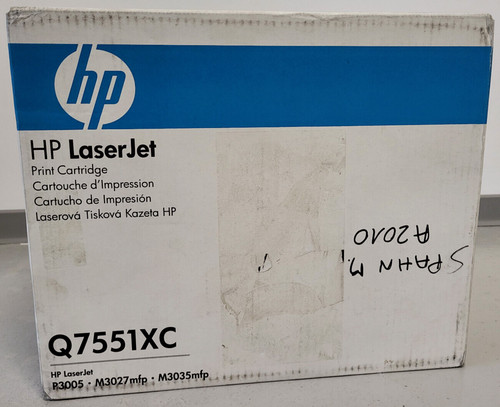 Toner q7551xc nero - hp, nuovo