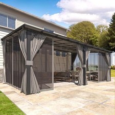 Gazebo for Patio, Wall-Mounted