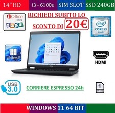 14" HD NOTEBOOK DELL E5470