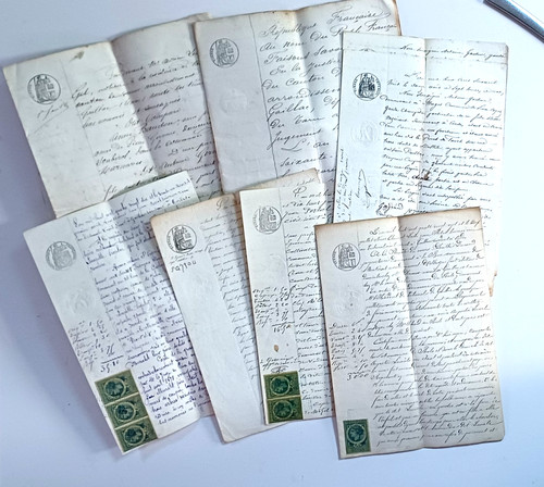 Rare french civil documents - french,
