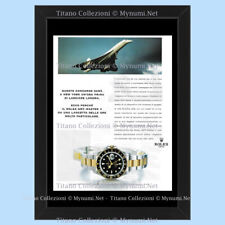 Anni '90  * Pubblicità Originale "Rolex, Gmt-Master II, Concorde” Cornice