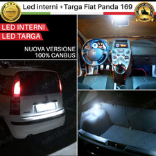 KIT LED INTERNI COMPLETO PER FIAT PANDA 169 PLAFONIERA + BAGAGLIAIO + TARGA LED