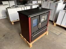 Stufa da cucina a legna con piastra metallica - Verso CS Plus Inox Bordo