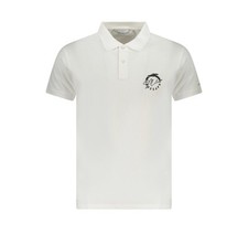 TRUSSARDI Polo T-shirt Bianco Logo New Uomo Tg L