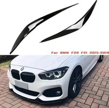 PALPEBRE CIGLIA FARI ANTERIORI NERO LUCIDO BMW SERIE 1 F20 F21 LCI 2015-2019 