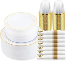 Set piatti oro - piatti, 50