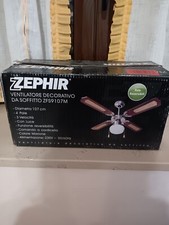 ZEPHIR ZFS9107M Ventilatore da soffitto 4 Pale diametro 107cm 3 velocità MARRONE
