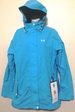CAPPOTTO GIACCA NUOVO CON ETICHETTE DONNA UNDER ARMOUR SOFTSHELL SPILLIKINS STORM COLD GEAR S-XL $160