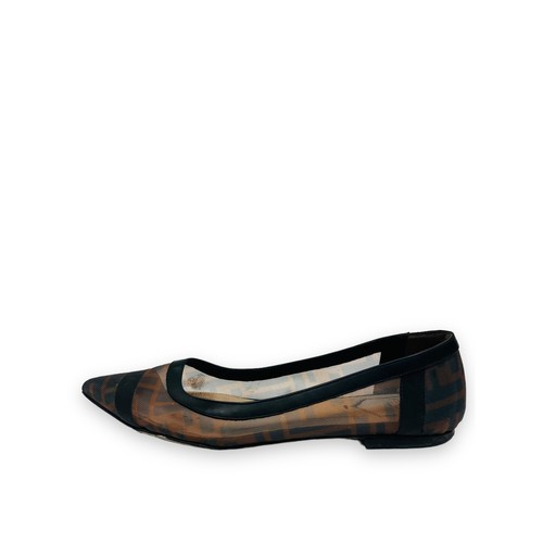 Ballerine fendi marrone nero - fendi, marrone/nero