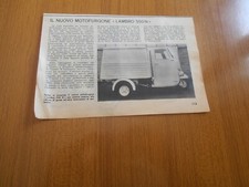 1967 IL NUOVO MOTOFURGONE LAMBRO 550 N INNOCENTI LAMBRETTA 