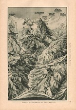 Stampa antica VALLE DI