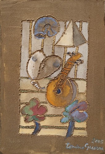 Tonino guerra affresco su - tonino, |