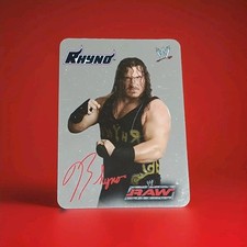 Card WWE RAW 2004 - 23/132 - Rhyno - Silver Holo - Signature - Italy