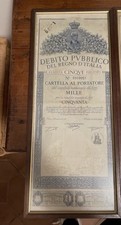 Raro Titolo Debito Pubblico